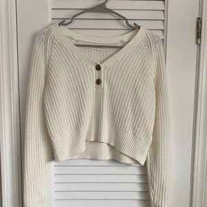 Aeropostale Cream Knit Sweater Top